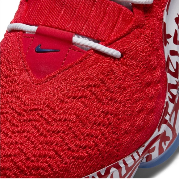 Nike Men's Lebron 17 XVII Graffiti Red CT6047 600 - Picture 6 of 8